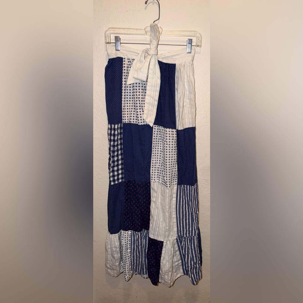 Vintage Patchwork Skirt Handmade - image 2